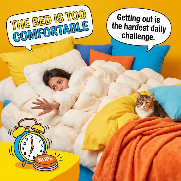 The Bed Is Too Comfortable sample output variant