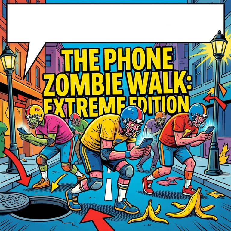 The Phone Zombie Walk sample output variant