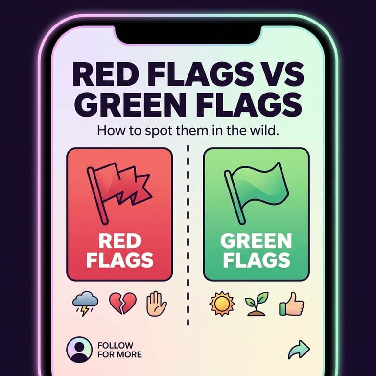 Red Flags vs Green Flags sample output variant