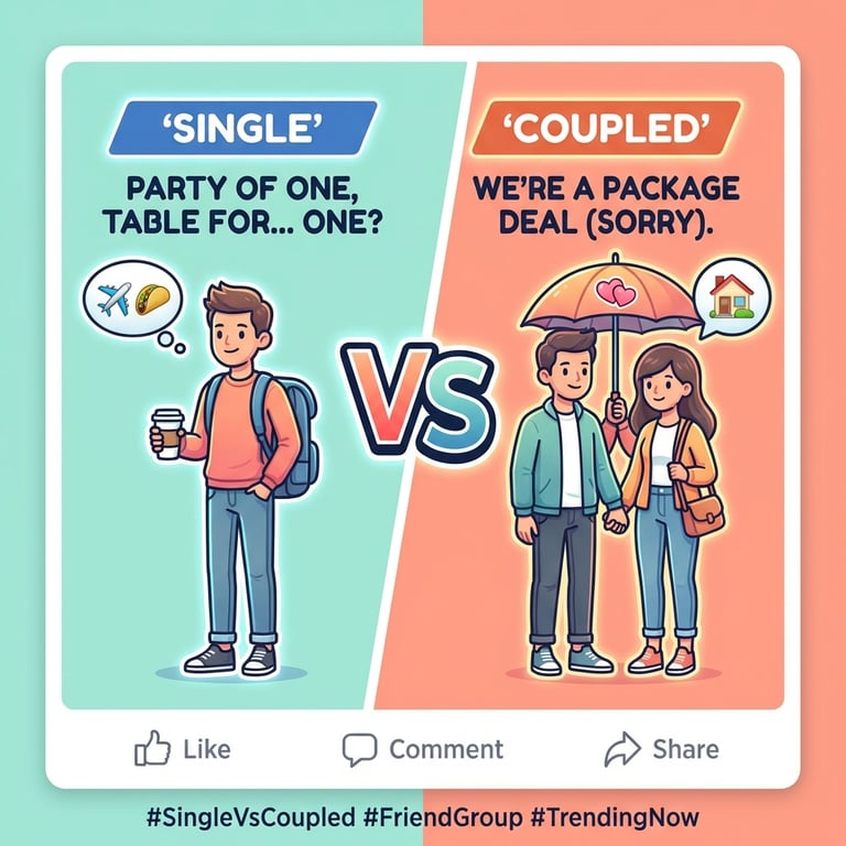 Single vs Coupled Friends sample output variant