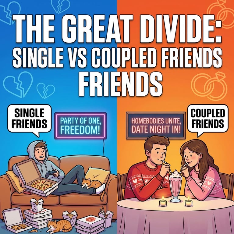 Single vs Coupled Friends sample output variant