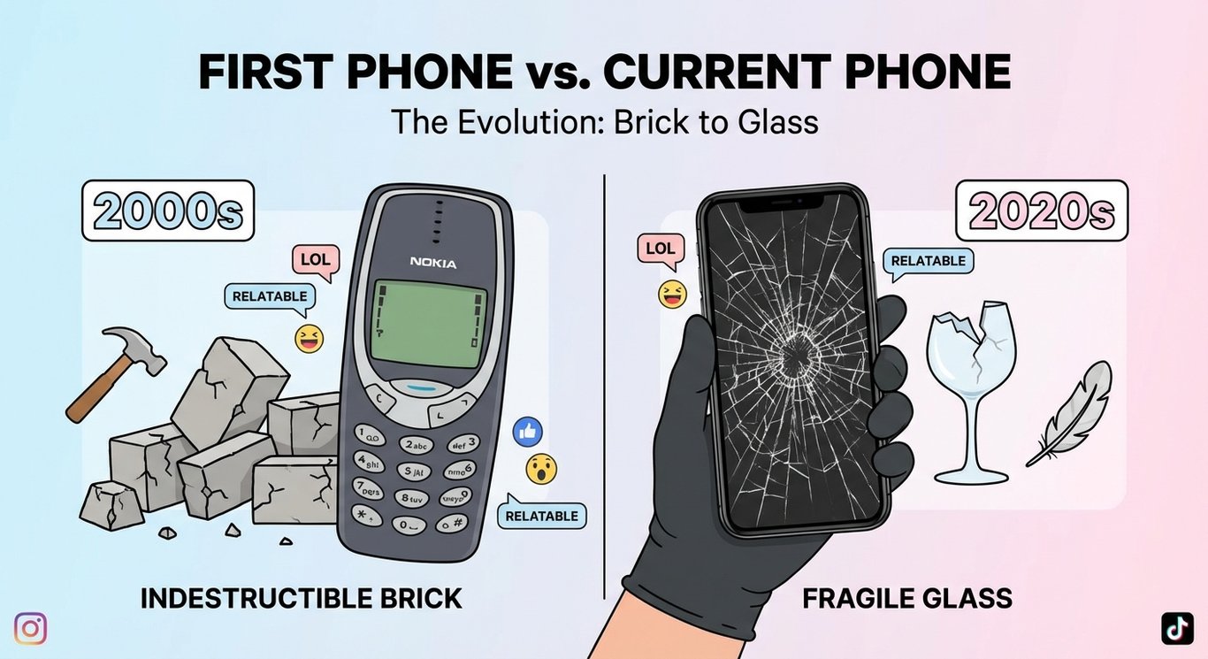 First Phone vs Current Phone sample output variant