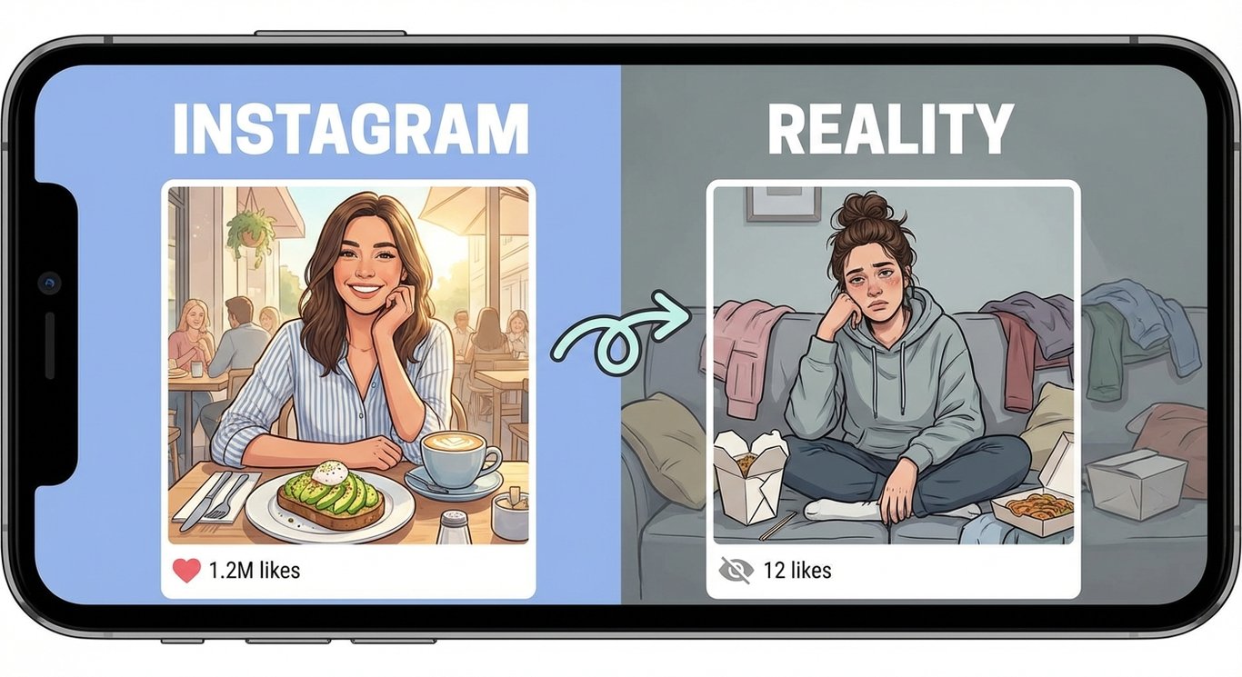 Instagram vs Reality sample output variant