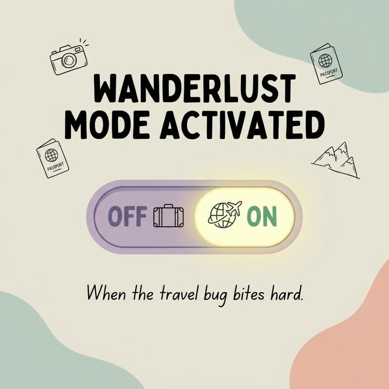 Wanderlust Mode Activated sample output variant