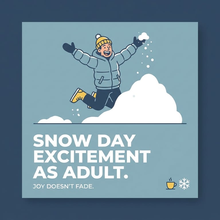 Snow Day Excitement as Adult sample output variant