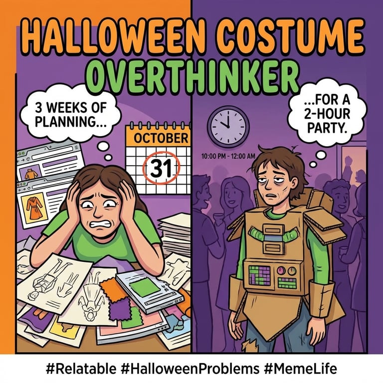 Halloween Costume Overthinker sample output variant