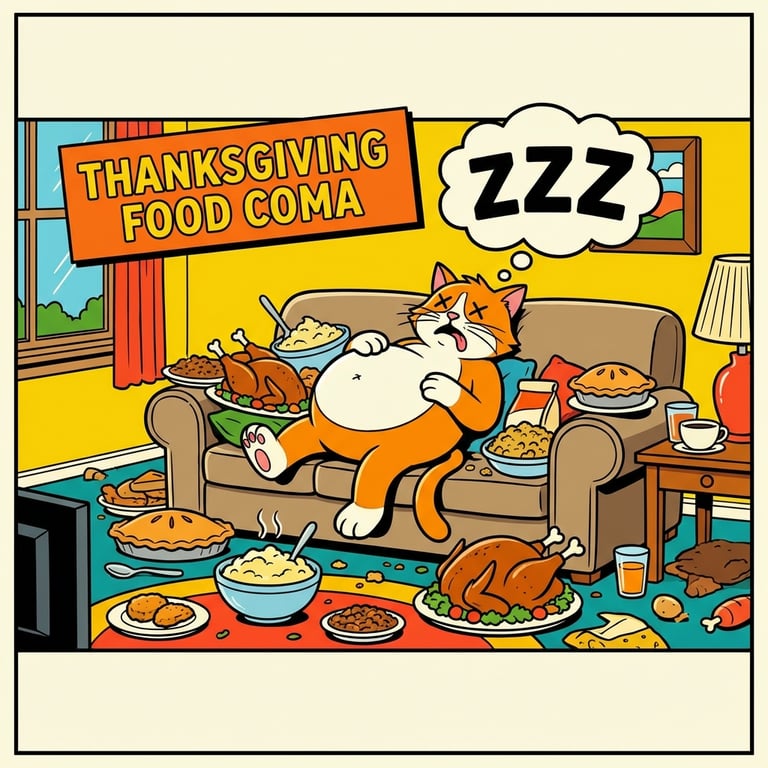 Thanksgiving Food Coma sample output variant