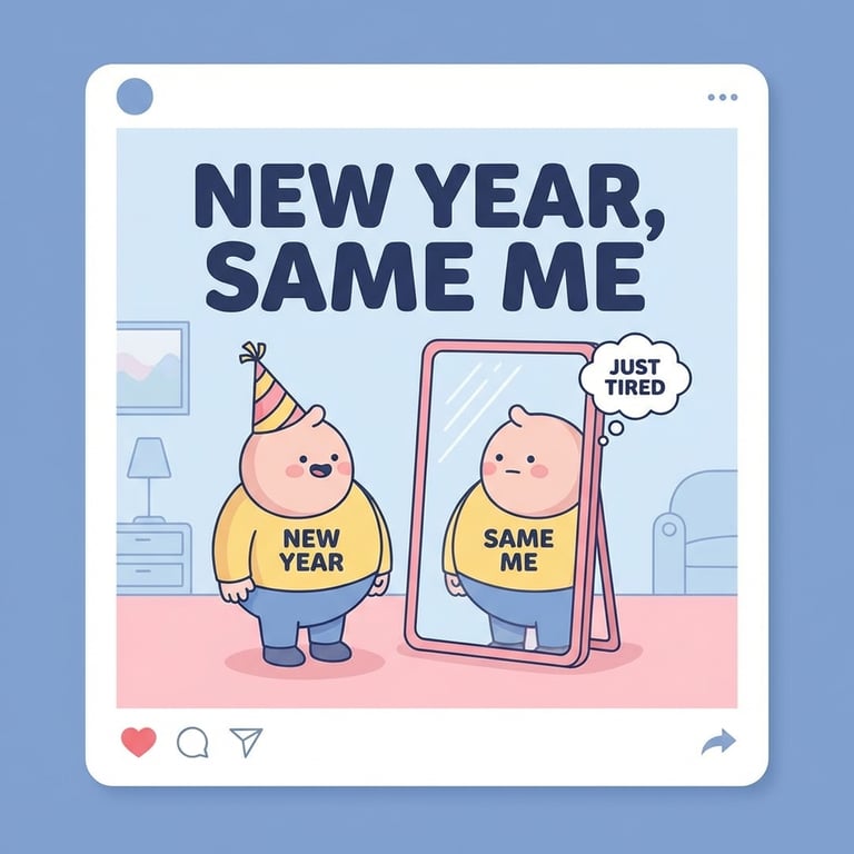 New Year, Same Me sample output variant