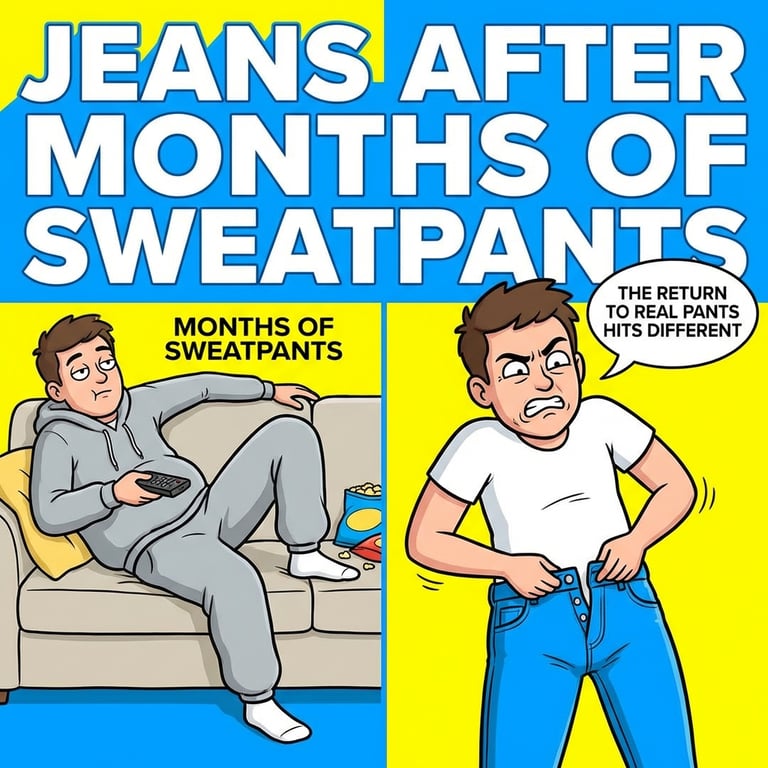 Jeans After Months of Sweatpants sample output variant