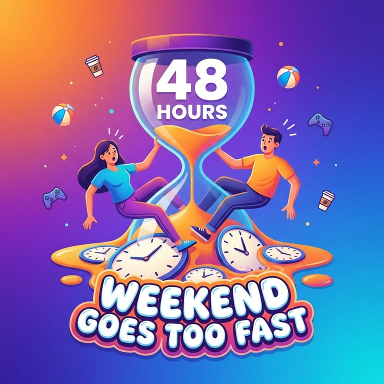 Weekend Goes Too Fast sample output variant