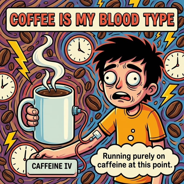 Coffee Is My Blood Type sample output variant
