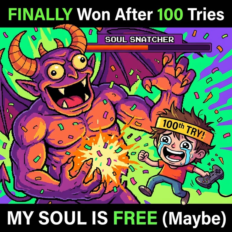 FINALLY Won After 100 Tries sample output variant