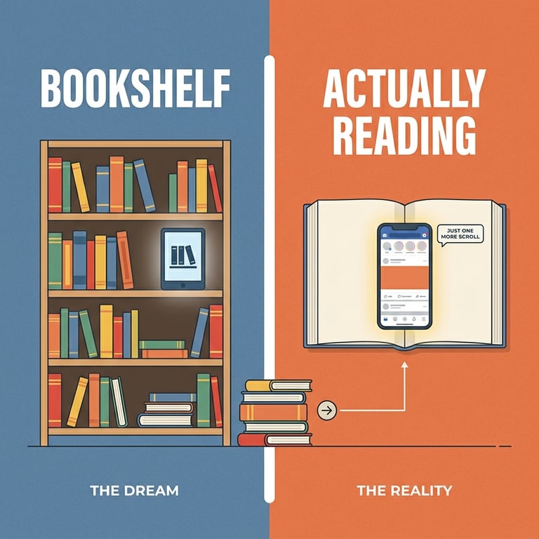 Bookshelf vs Actually Reading sample output variant