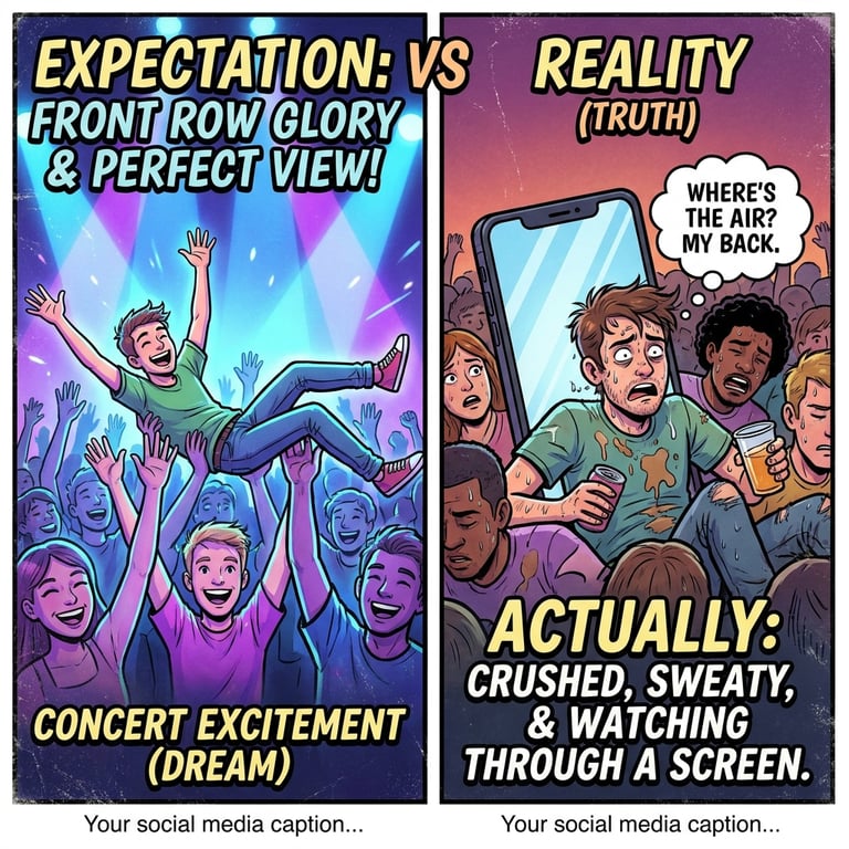 Concert Excitement vs Reality sample output variant