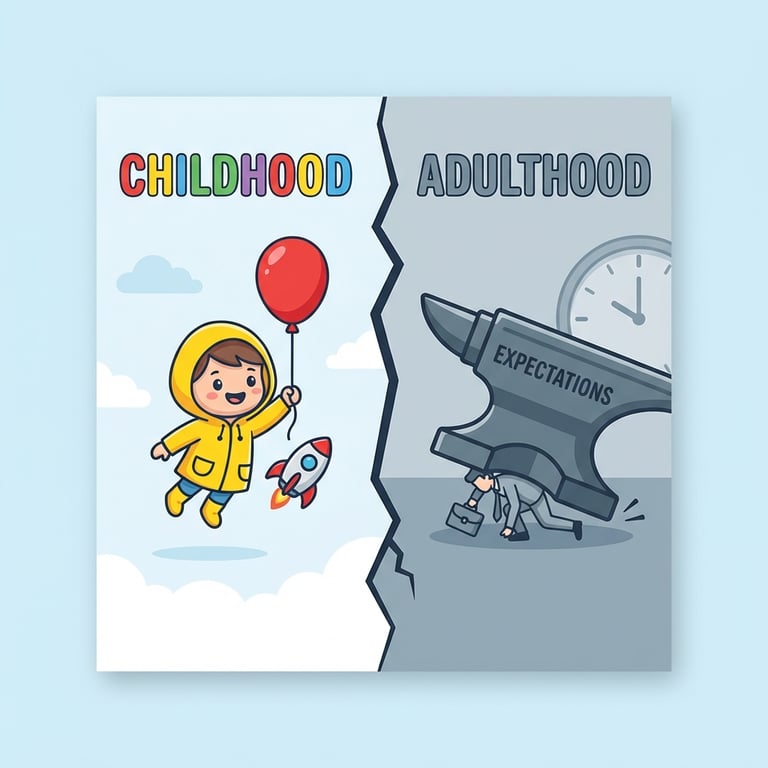 Childhood vs Adulthood sample output variant