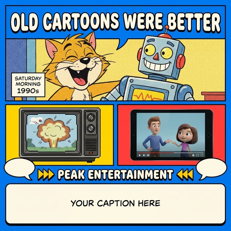 Old Cartoons Were Better sample output variant