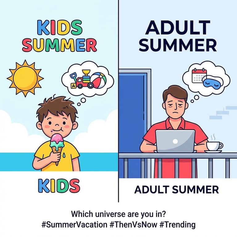 Summer Vacation Then vs Now sample output variant