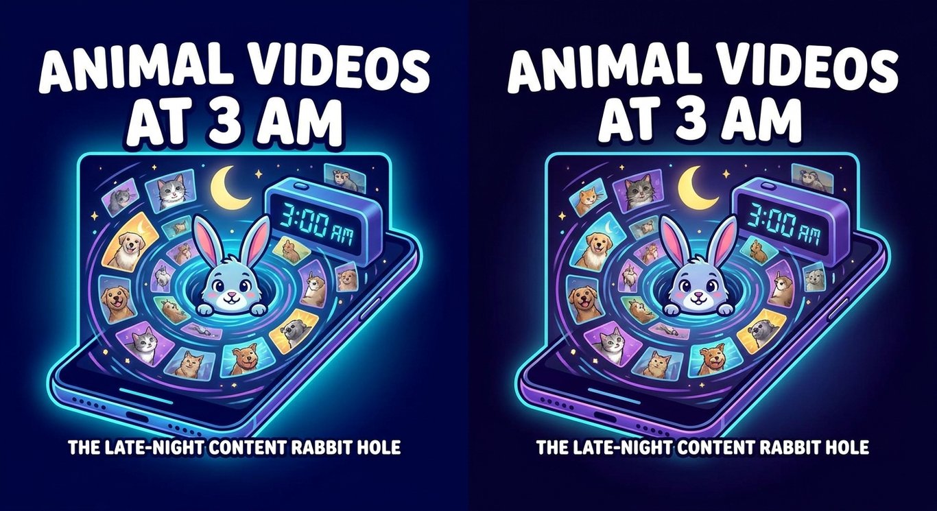Animal Videos at 3 AM sample output variant