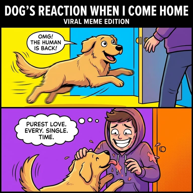 Dog's Reaction When I Come Home sample output variant