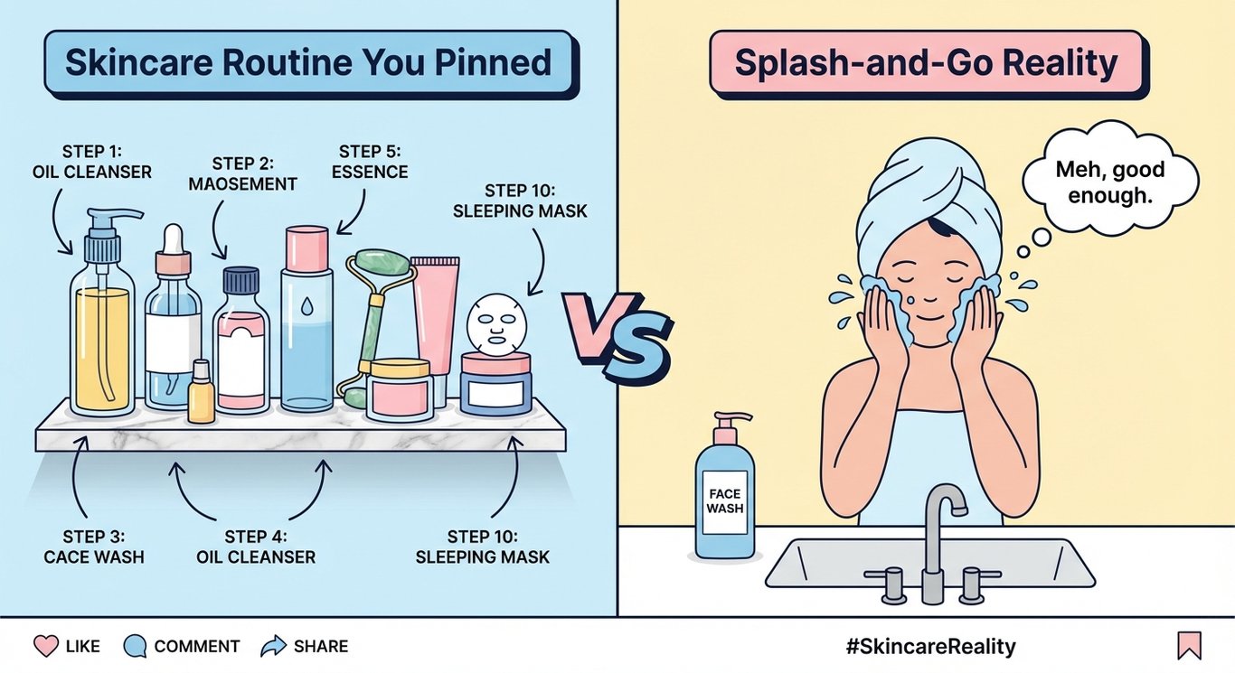 Skincare Routine vs Reality sample output variant
