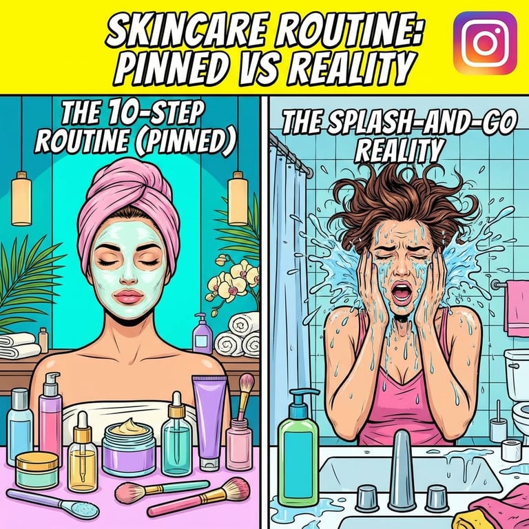 Skincare Routine vs Reality sample output variant