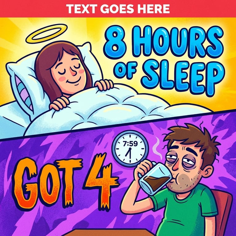8 Hours of Sleep (Got 4) sample output variant