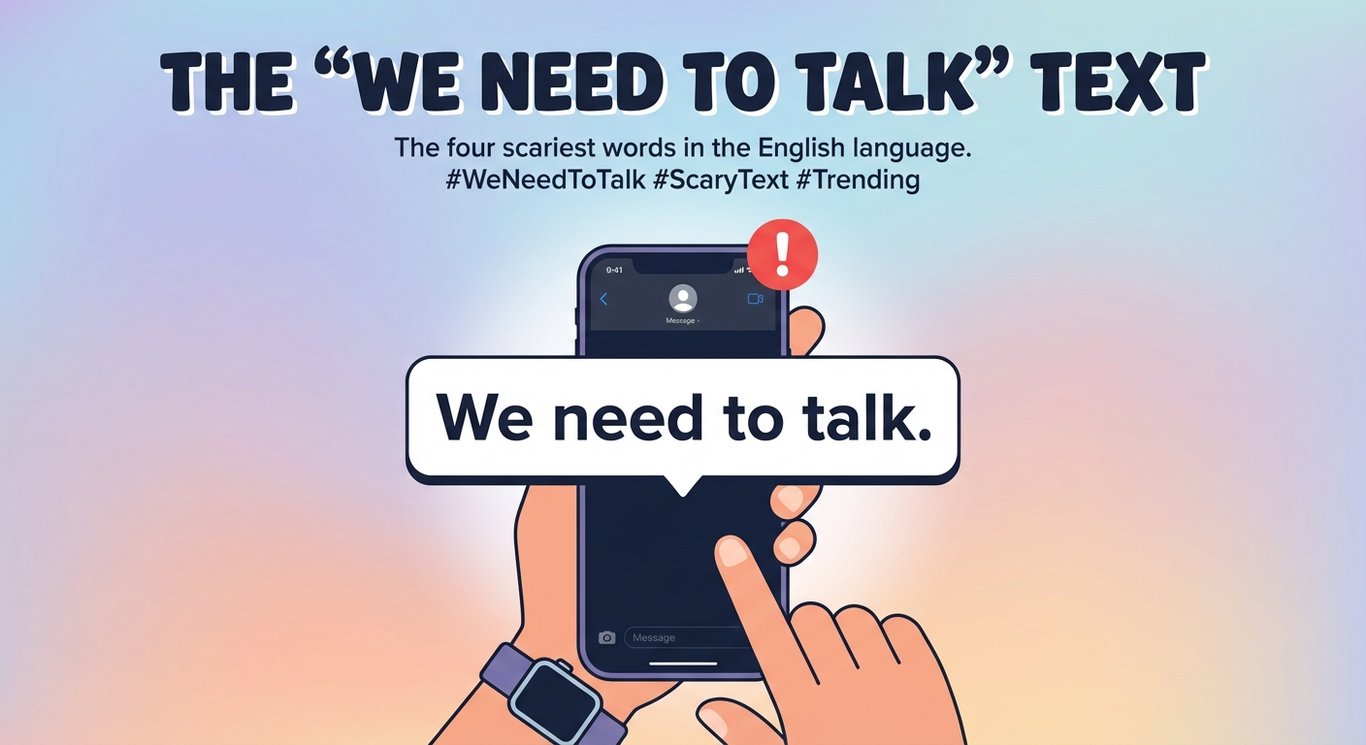 The 'We Need to Talk' Text sample output variant