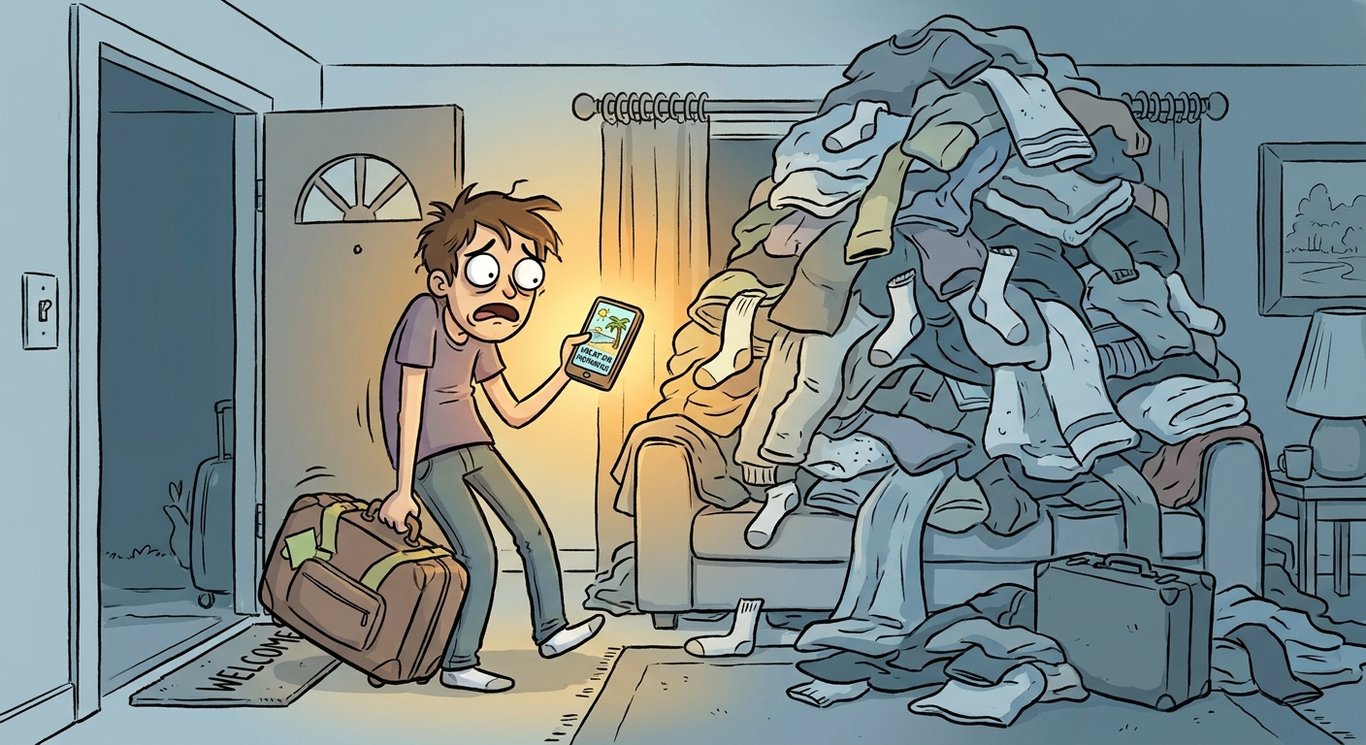 Coming Home to Piles of Laundry